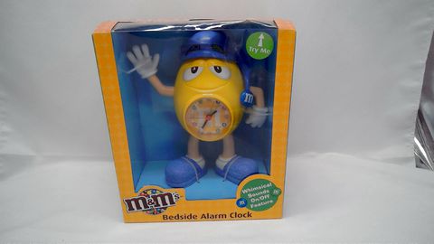 M&M's Yellow Bedside Alarm Clock Candy Figurine 7