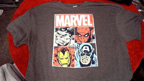Marvel Shirt Size 2X Color Grey