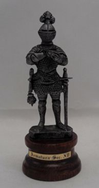 Load image into Gallery viewer, Figurine Pewter Armatura Sec. Xv- Knight Arm Crusaders
