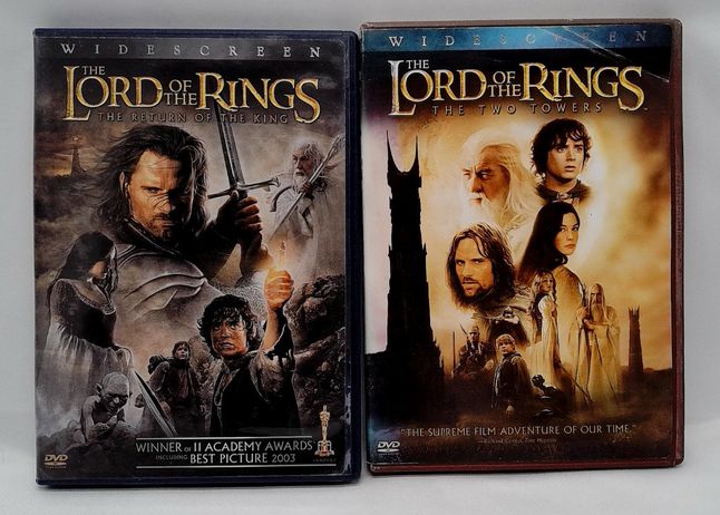 Load image into Gallery viewer, Lord Of The Rings 2 Disc Set Return of The King, The Two Towers Widescreen DVD&#39;s
