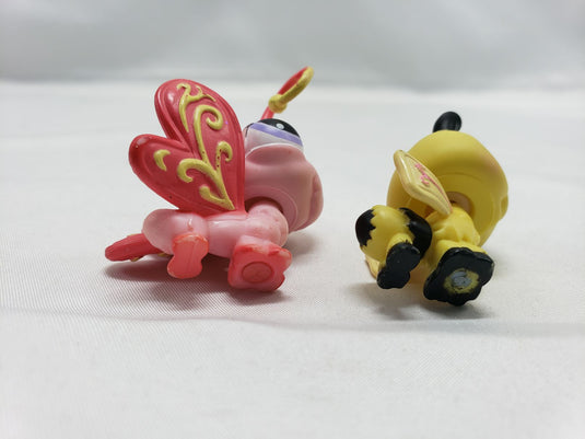 Littlest Pet Shop Pet Pairs #201 & #202 Bumblebee and Butterfly