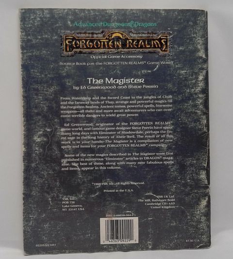 Advanced D&D Forgotten Realms The Magister 1988 #9229