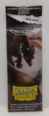 Load image into Gallery viewer, Dragon Shield Perfect Fit Inner Sleeves Sealable Smoke brand new 100 ct (New)
