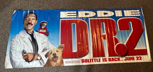 DR. DOLITTLE 2 - MOVIE BANNER WITH EDDIE MURPHY 10' x 4'