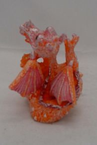 Load image into Gallery viewer, Mood Dragons Figurine Orange and Pink
