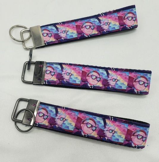 Rick and Morty 5 inch wristlet keychain