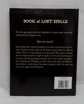 Dungeon and Dragon's: Book of Lost Spells 5E Hardback by Necromancer Games