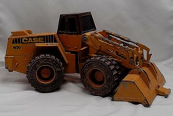Load image into Gallery viewer, VINTAGE ERTL 1/ 16 CASE W30 WHEEL FRONT LOADER ARTICULATED DIE CAST TOY
