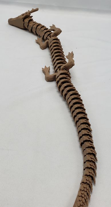 Articulated dragon wood PLA