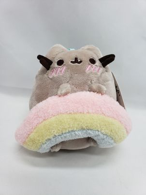 Gund NEW Pusheen RAINBOW CLIP Plush Backpack 4-Inch Cat Kitty Toy Stuffie