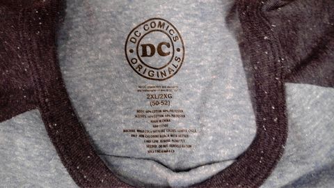 Blue Justice League of America DC Comics Originals Size 2XL Shirt