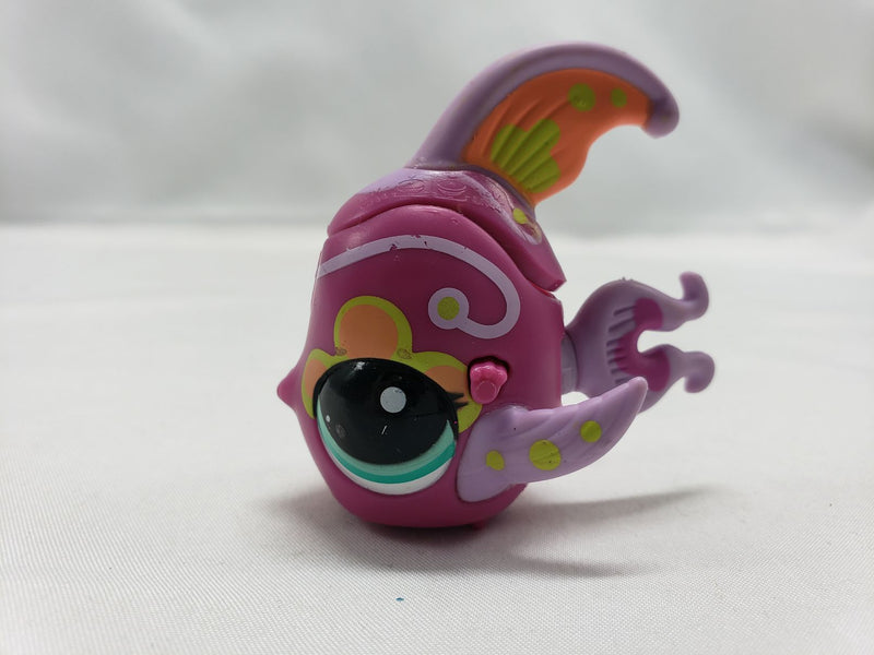 Load image into Gallery viewer, Littlest Pet Shop Walkables Purple Angel Fish #2126 tested WORKS
