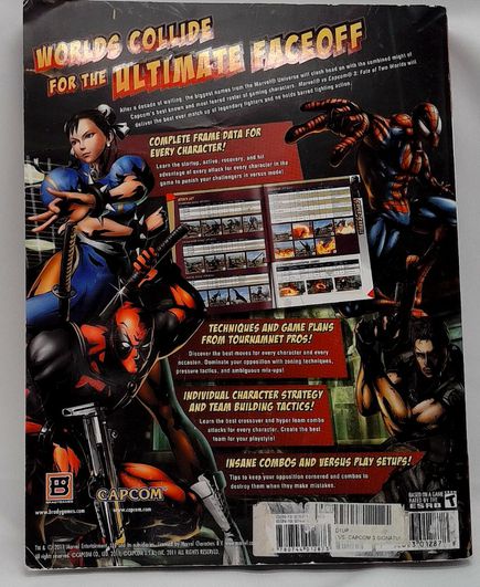Marvel Vs. Capcom 3 Fate Of Two Worlds Brady Games Guide PS3 Xbox 360 CES 2011