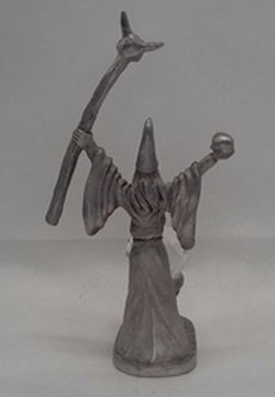 Vintage Spoontiques Pewter Evil Wizard With Crystal Ball (HMR1527)
