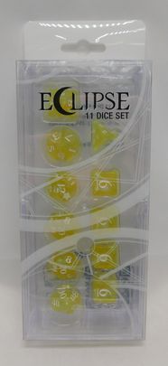 Load image into Gallery viewer, Eclipse 11 Dice Set: Lemon Yellow (New)
