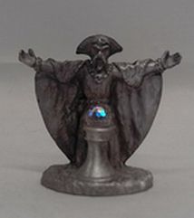 Spoontiques Pewter Wizard Mystical Optical Crystal Ball Miniature Figurine
