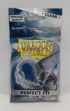 Perfect Fit Sleeves Dragon Shield Card Cases Clear Clear 100 Cases MTG (New)