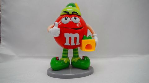 M&M's Limited Edition Santa's Lil' Red Elf Chocolate Candy Dispenser Christmas