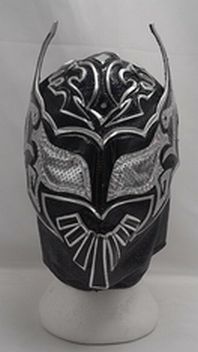 Load image into Gallery viewer, Pro Grade Mexican Luchador Lucha Libre Lycra Mask Sin Cara Cinta de Oro - Black
