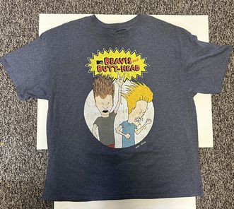 Load image into Gallery viewer, Beavis and Butthead XXL MTV Grey Shirt
