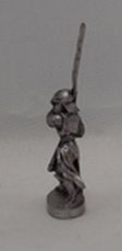 Rawcliffe Pewter Miniature Knight with Flamberge Sword