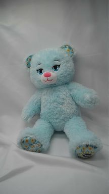 Build a Bear Frozen Fever Anna Blue Mint Bear Plush Stuffed Animal Teddy