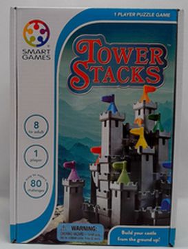 Load image into Gallery viewer, SmartGames Tower Stacks Castle Building Game with 80 Challenges
