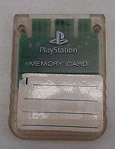 Sony PlayStation OEM Official 1 PS1 PSX Memory Card Clear SCPH-1020