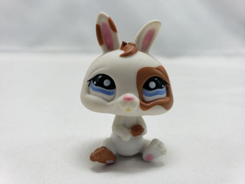 Littlest Pet Shop 1359 White Brown Spots Bunny Rabbit Baby