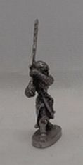 Load image into Gallery viewer, Rawcliffe Pewter Miniature Knight with Flamberge Sword
