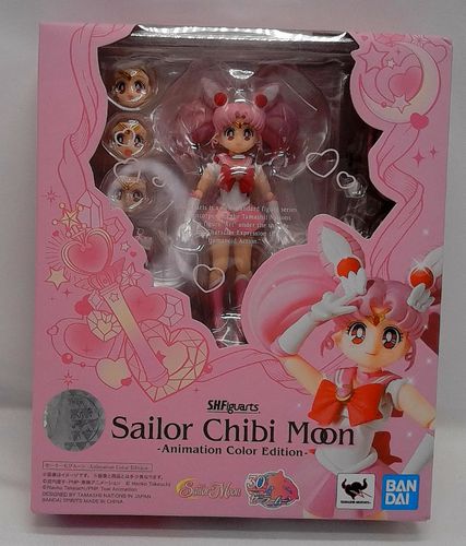 Load image into Gallery viewer, Bandai S.H.Figuarts Sailor Moon Sailor Chibi Moon Animation Color Edition Figure

