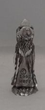 Pewter Wizard Holding Crystal Figurine