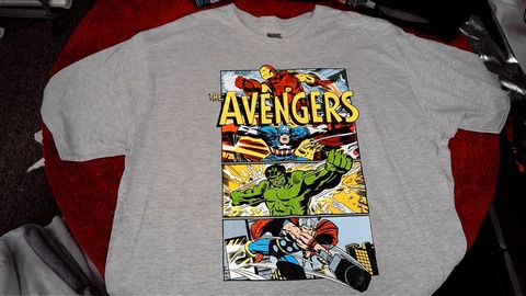 Grey The Avengers Size 2X Shirt