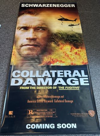 COLLATERAL DAMAGE (2002) Original Movie Theater Poster - 4’x8’ - Vinyl Banner