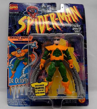 Vintage Dr. Octopus Figure Toy Marvel 1994 Spider-Man Animated Series Toy Biz