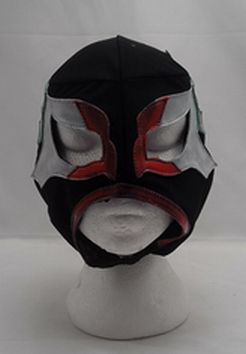 Load image into Gallery viewer, Black, Green, and Red Lucha Libre Mexican Wrestling Mask
