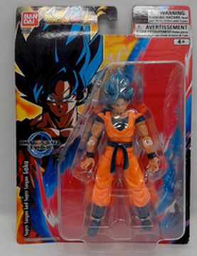 Dragon Ball Z Evolve Super Saiyan God Blue Goku - 5" Action Figure Retro Package
