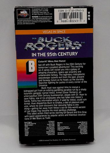 Buck Rogers In The 25th Cenrury, Vegas In Space 1979 VHS