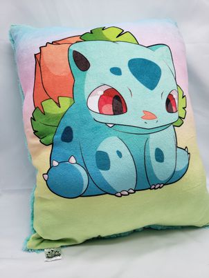 Ivysaur pokemon 14in minky throw pillow