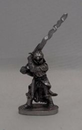 Load image into Gallery viewer, Rawcliffe Pewter Miniature Knight with Flamberge Sword
