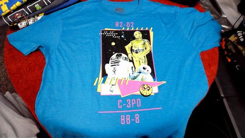Blue Star Wars R2-D2 Size 2XL Shirt