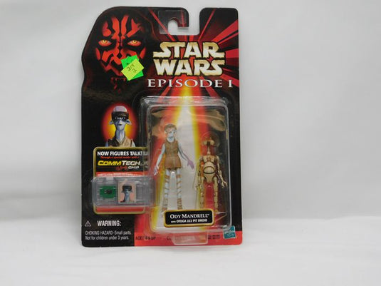 1998 Hasbro Star Wars Episode I Ody Mandrell Action Figure New CommTech Chip SIB