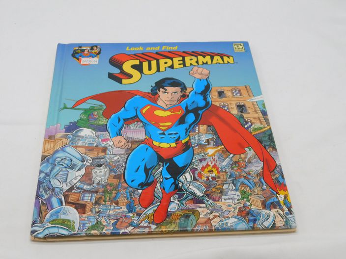 Load image into Gallery viewer, Vintage 1996 DC Comics Look &amp; Find SUPERMAN! Hardcover Book!
