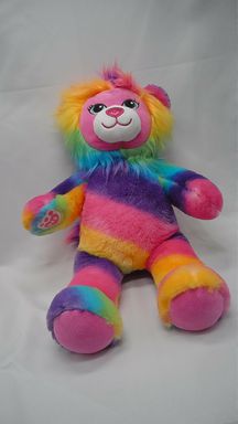 Build a Bear Color Craze Lion Plush Stuffed Animal Rainbow Collection 2016