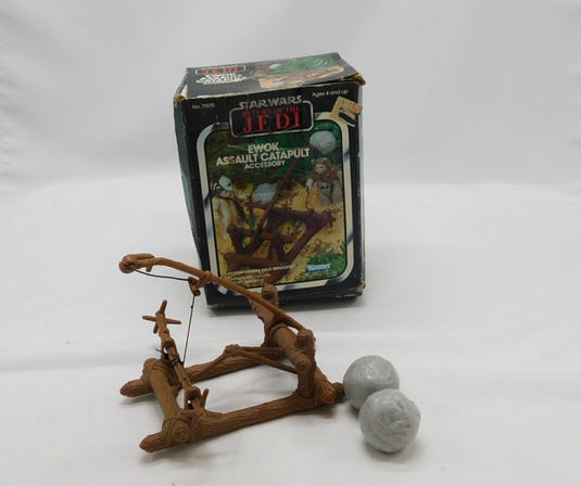 Vintage Star Wars Ewok Assault Catapult COMPLETE WITH BOX 1983 S7-184