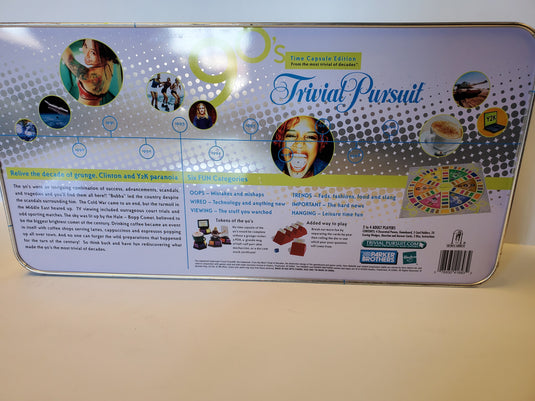 90's Trivial Pursuit Trivia Time Capsule Edition Board Game AS IS