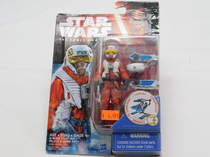 Load image into Gallery viewer, Star Wars The Force Awakens X-WING PILOT ASTY 3.75 Inch Figure Hasbro NEW B4167
