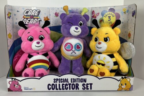 Care Bears Collector Set Exclusive 3 Pack Cheer Share Funshine 2021 Spring time