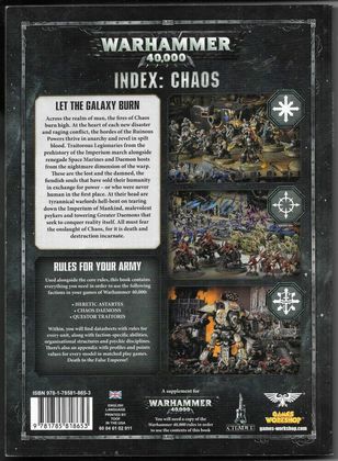 Warhammer 40,000 Index: Chaos (8th Edition, softcover)