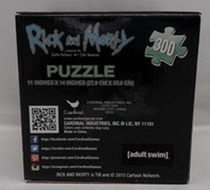 Rick and Morty Adult Swim 300 Piece Jigsaw Puzzle Loot Crate Exclusive